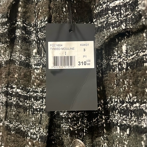 Black and White Plaid Coat - Picture 3 of 3